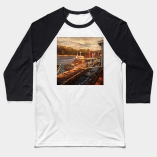 Rustico Harbor Sketch Baseball T-Shirt